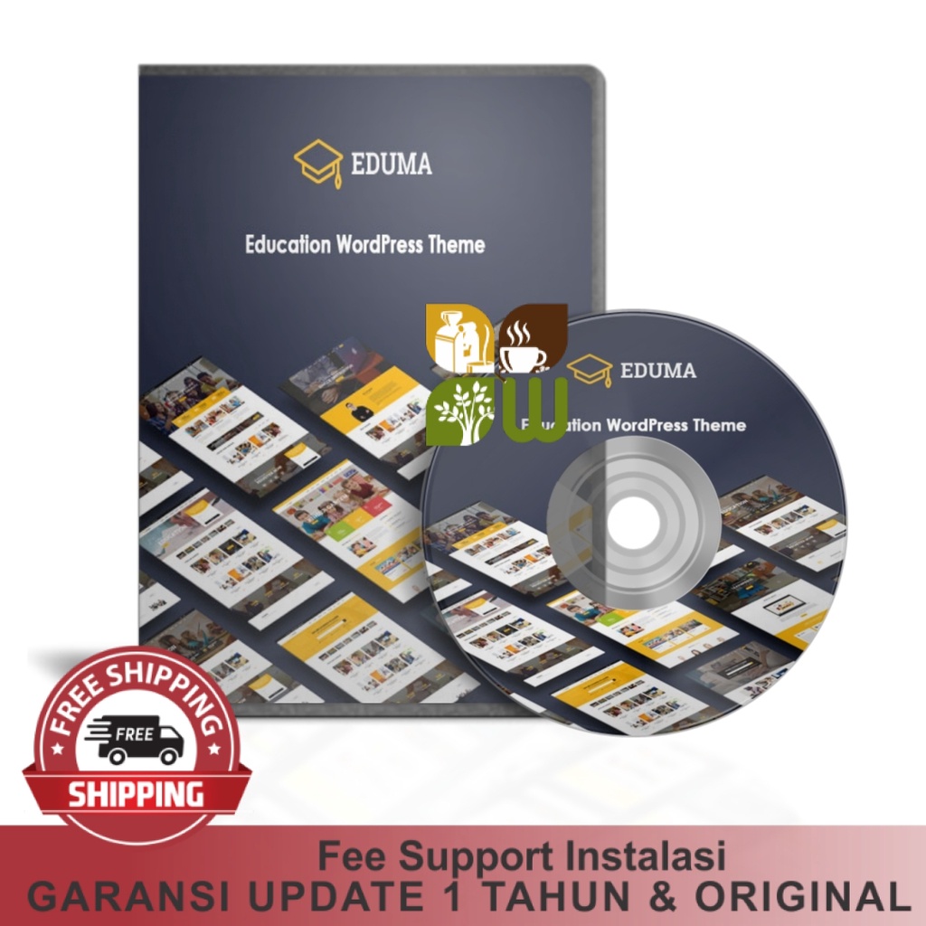 Theme Template Wordpress Premium Eduma Education Pendidikan Sekolah Plugin Original Garansi