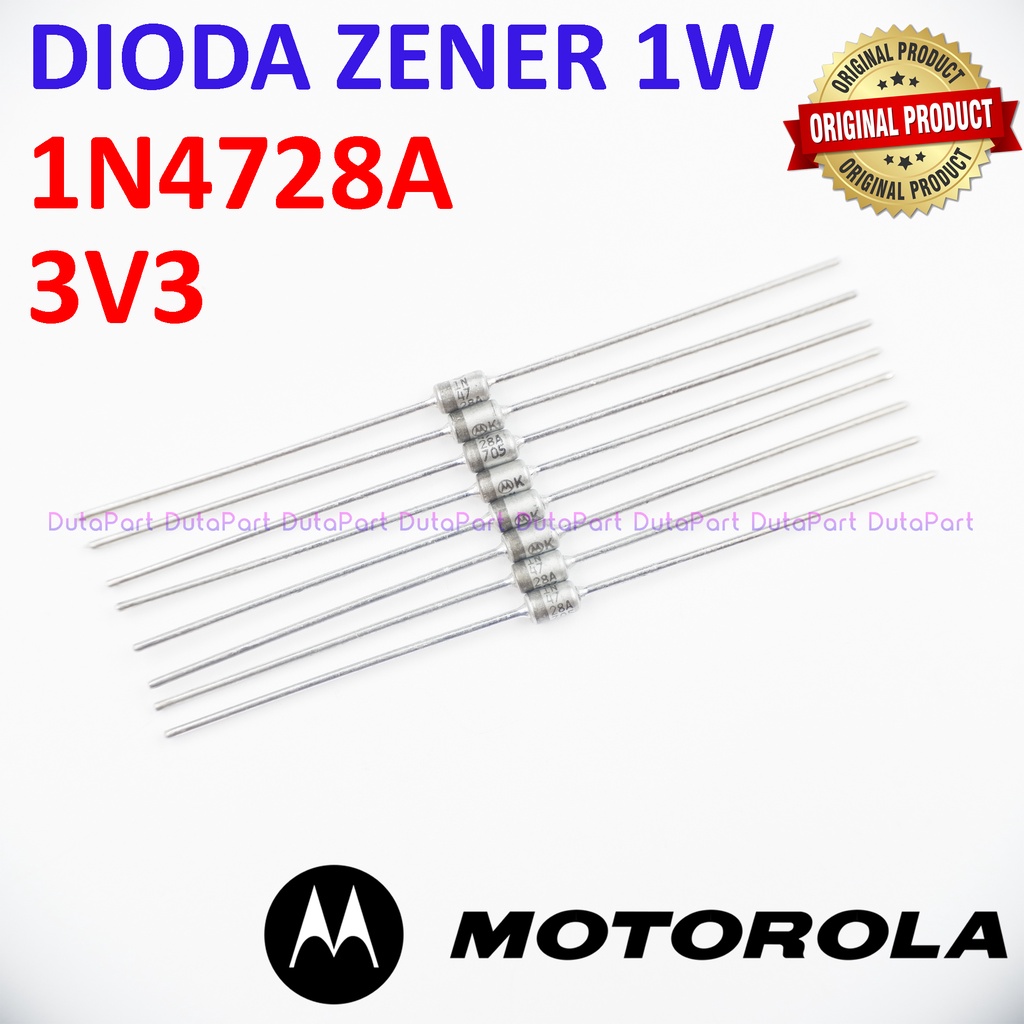 Dioda Zener 1N4728A 3V3 1W ORIGINAL MOTOROLA 1N4728 3.3V