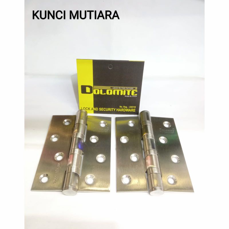 Engsel/Butt Hinges Pintu 4inch Stainless Murah Dolomite EB 2202
