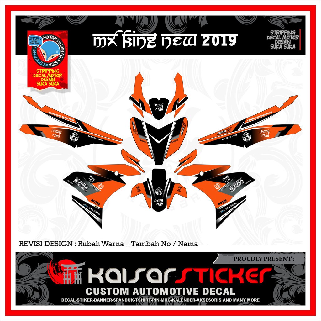 Decal Sticker Motor Full Body Yamaha MX KING New 2020