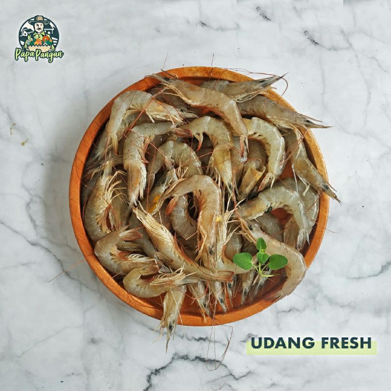 

Udang Fresh ukuran Agak Kecil - 125 gram