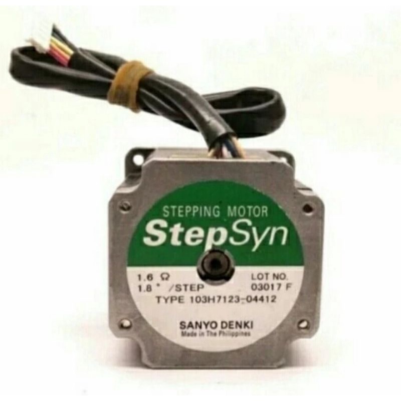 dinamo stepper sanyo denki 1,6amp - 1,8step enam kabel stepper nema23