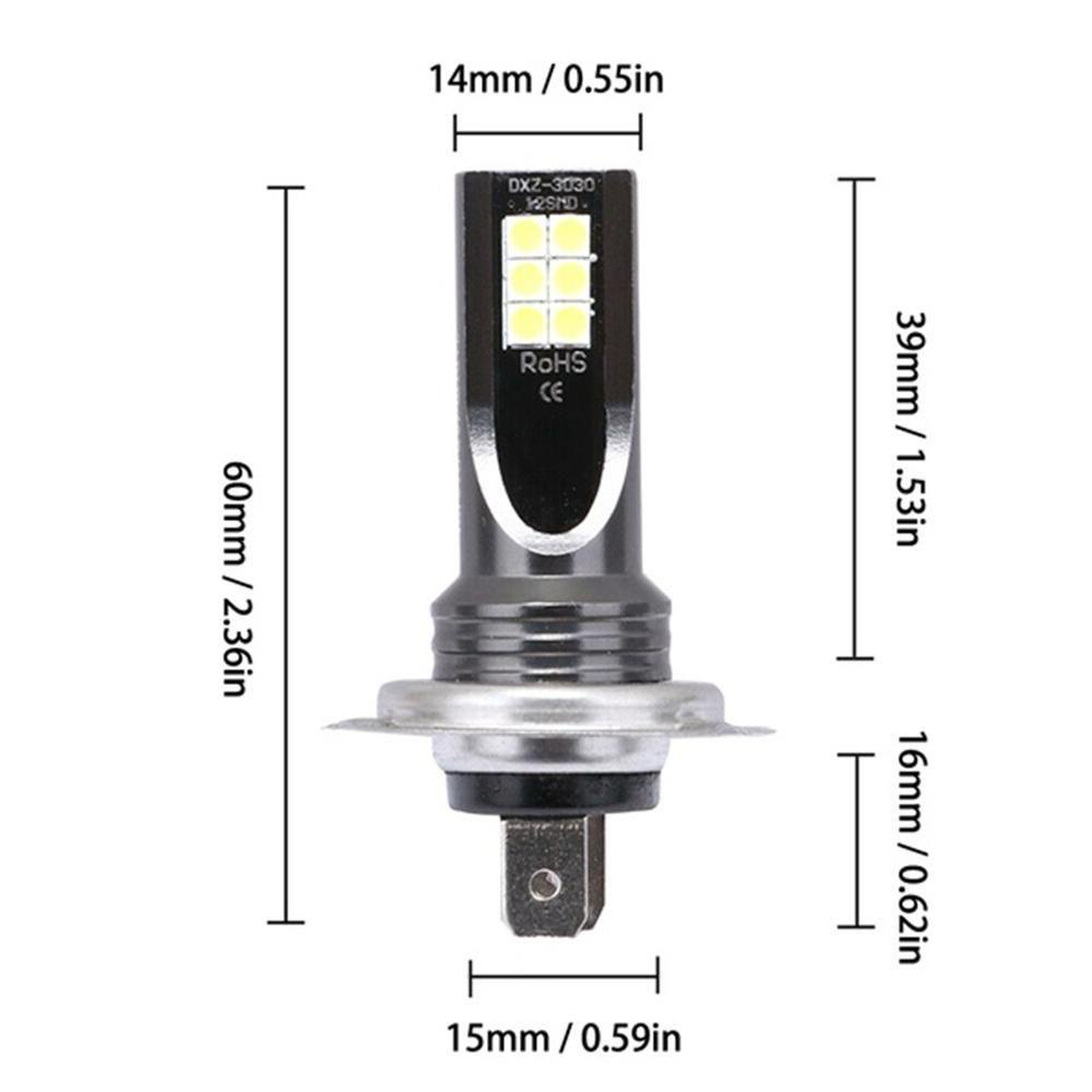 Populer 2PCS/Set Lampu LED Mobil 110W IP68 6000K 24000LM Bohlam Kabut CSP Tahan Air