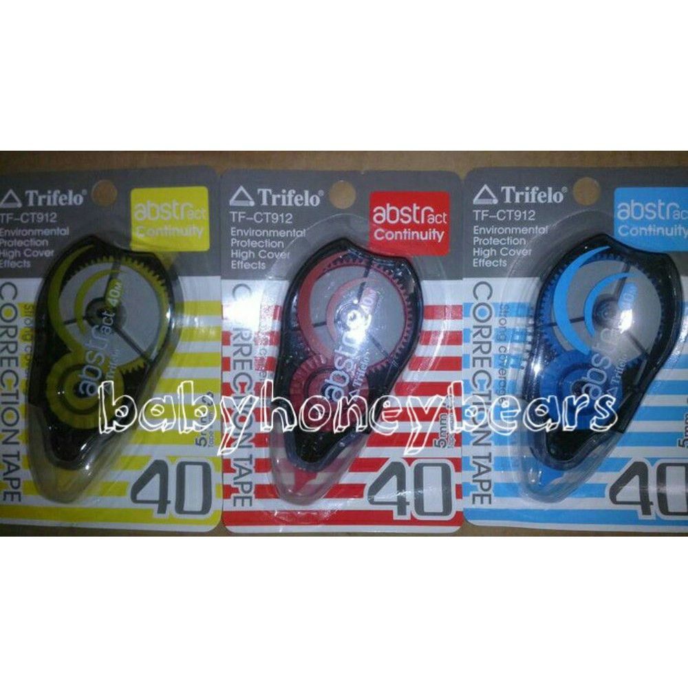 

Tip ex kertas Correction tape Trifelo 40M terlaris