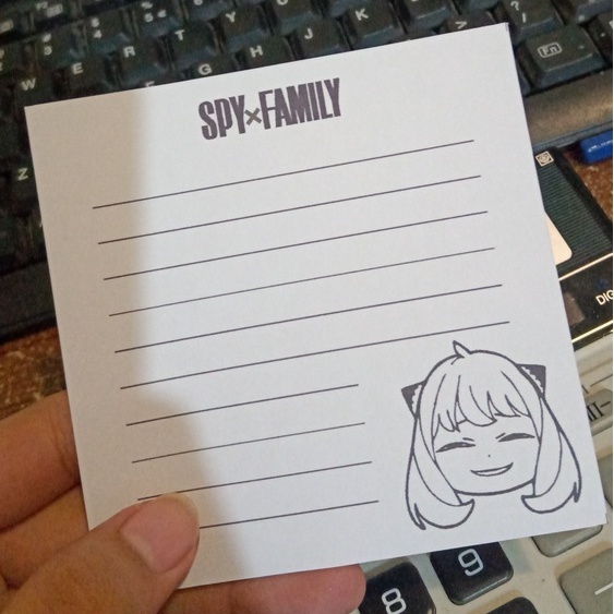 

ANYA FORGER MEMOPAD | CATATAN | NOTES | NOTEPAD JOURNAL ANIME SPYXFAMILY