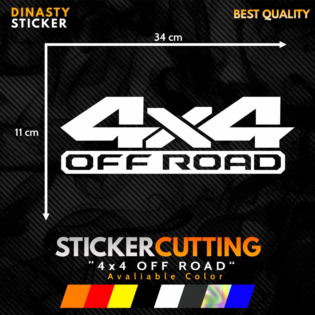 STICKER STIKER CUTTING 4x4 OFFROAD JEEP TAFT GT DOUBLE CABIN