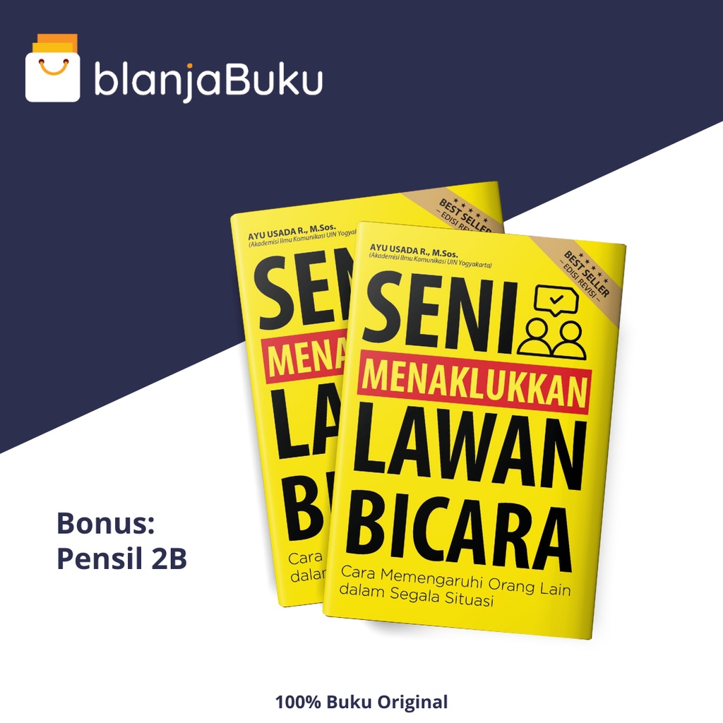 Buku Motivasi - Seni Menaklukan Lawan Bicara Best Seller Edisi Revisi