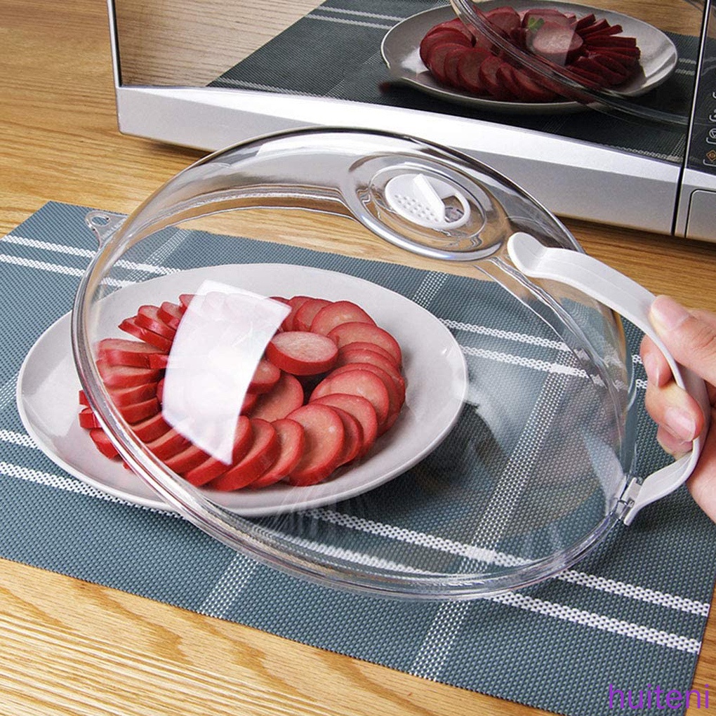 Penutup Makanan Microwave Oven Anti Tumpah Dengan Ventilasi Uap Untuk Dapur