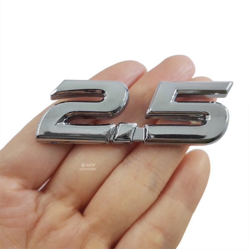 1pc Stiker Emblem / Badge Pengganti Bahan ABS 2.0 2.4 2.5 2.7 &quot;2.7&quot; 2.0 2.4 &quot;Untuk Mobil