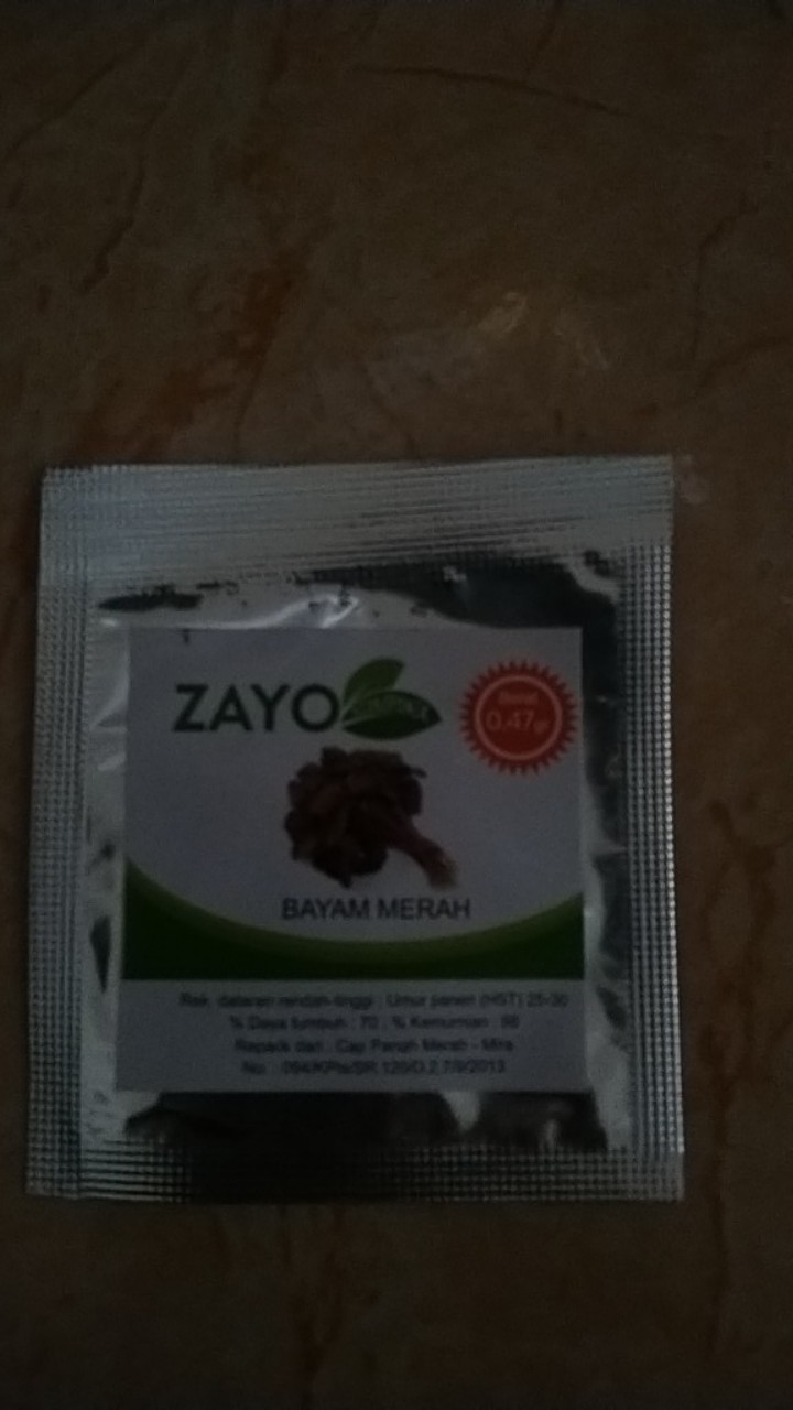 Benih Bayam Merah - Bibit Bayam Merah - Benih Bayam Merah Zayoseed