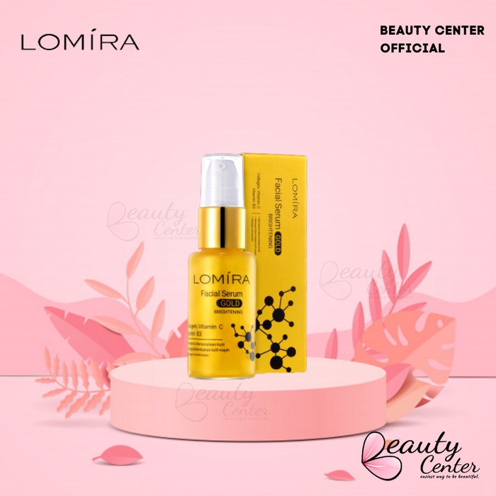 LOMIRA Anti Acne Jerawat | Vitamin C | Gold Facial Serum With Collagen 20ML | Anti Aging