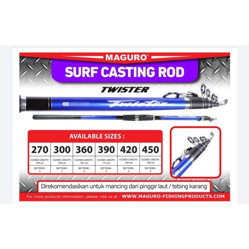 SURF CASTING ROD MAGURO TWISTER