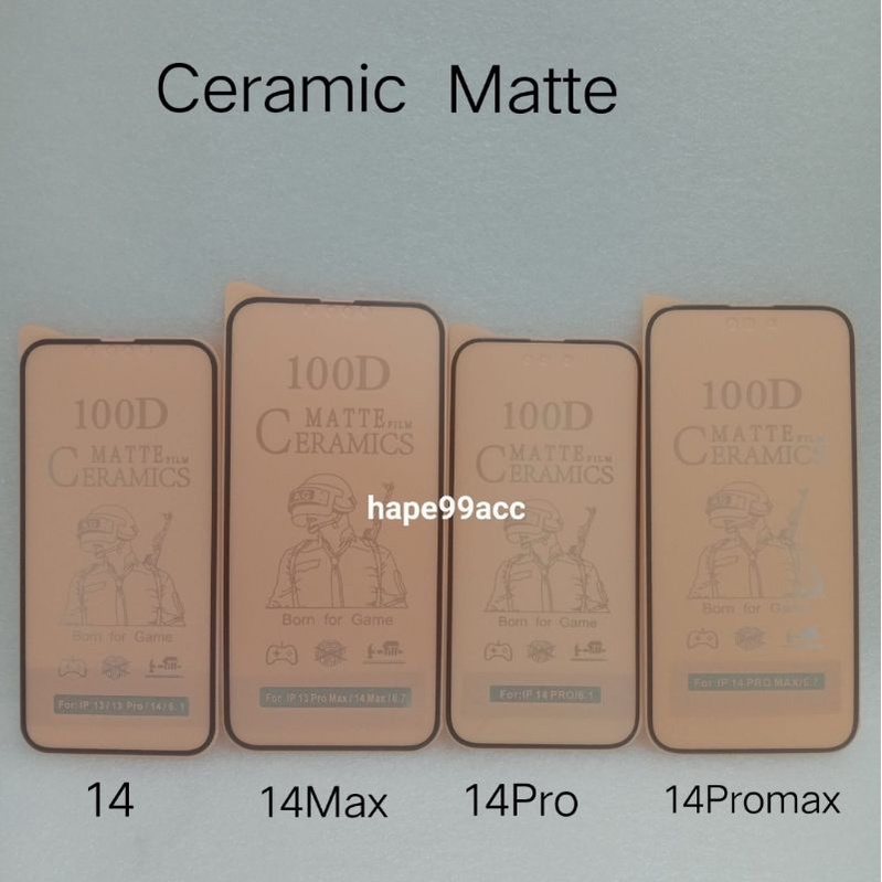 Iphone 14 14 Plus 14 Pro 14 Pro Max anti gores nano ceramic film matte full screen