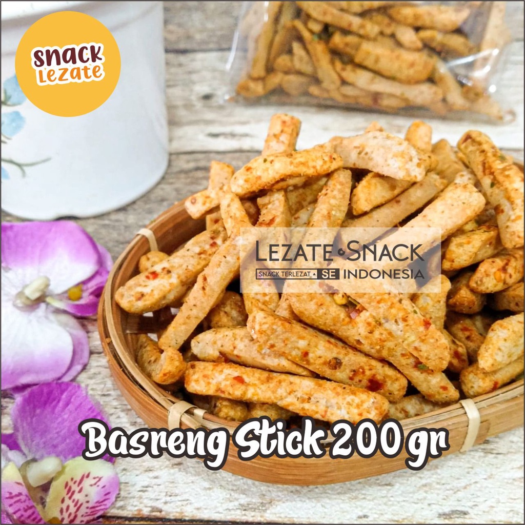 

Basreng Stik 200gr Basreng Daun Jeruk / Basreng Kiloan Pedas Daun Jeruk Basreng Bandung Snack Murah