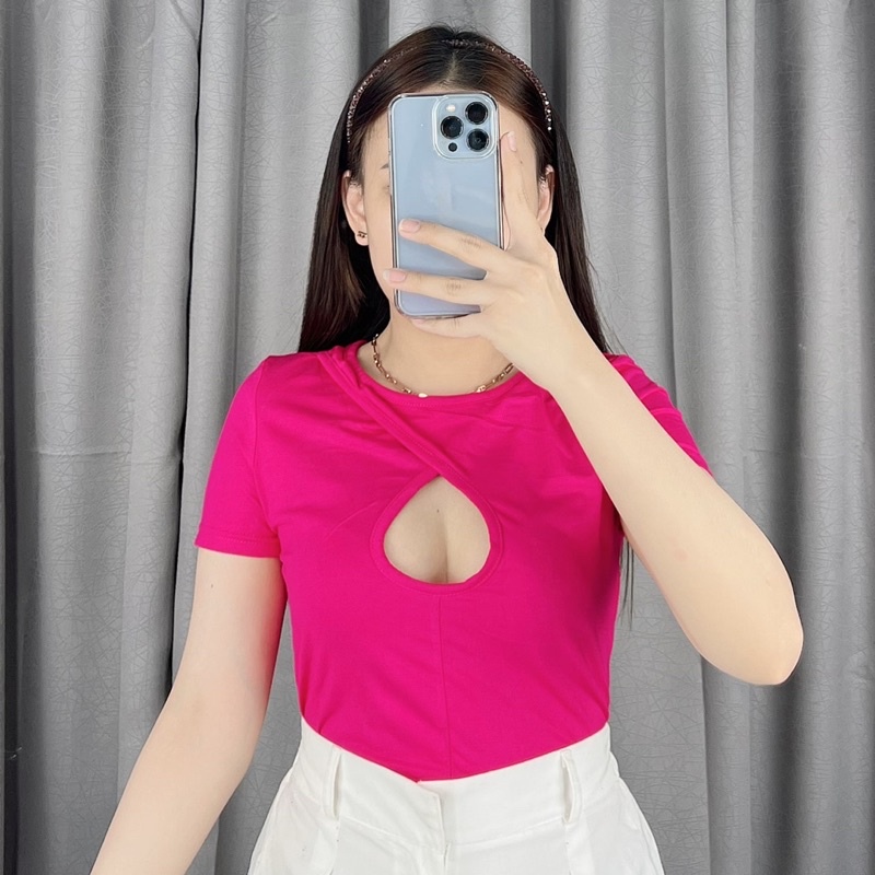 Middle Cut out crop top 005 | Crop top korea