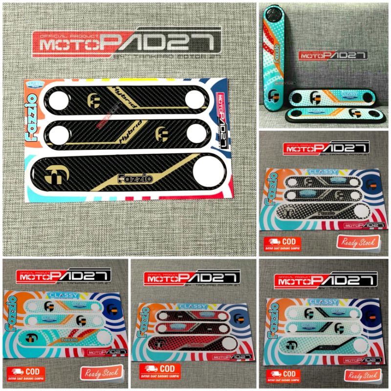 Motopad27 Stiker Fazzio 125 Resin timbul Cover List Lampu belakang Aksesoris Yamaha Fazzio 125 2022