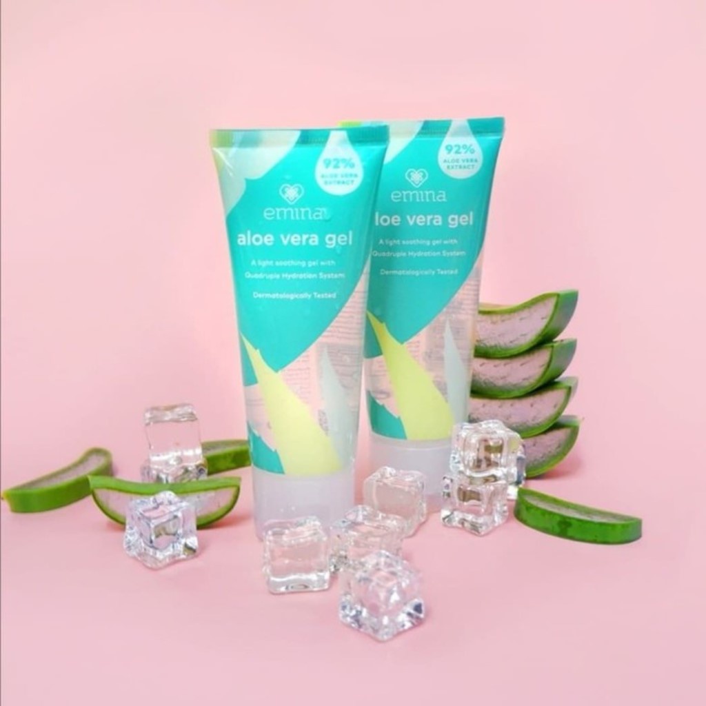 ⭐️ Beauty Expert ⭐️ Emina Aloe Vera Gel 60ml | Multifunction Gel | Pelembab Wajab