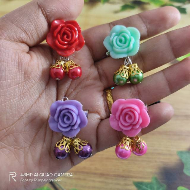 Bros Dagu Hijab Pin Brooch/Bross Souvenir /Mawar Simple Fashion Muslim Bros Anak By Tokopelanginicer