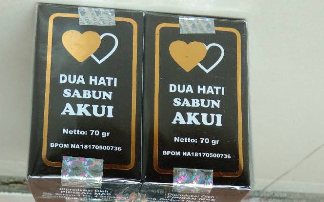 Sabun AKUI dua hati 70gr | Sabun gatal sulfur | #SabunAKUI