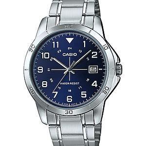 Casio Standard / Jam Tangan Pria / Silver / Stainless Steel / Mtp-v008d-2b
