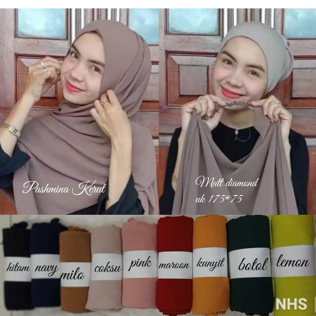 PASHMINA KERUT HIJAB OOTD PASMINA