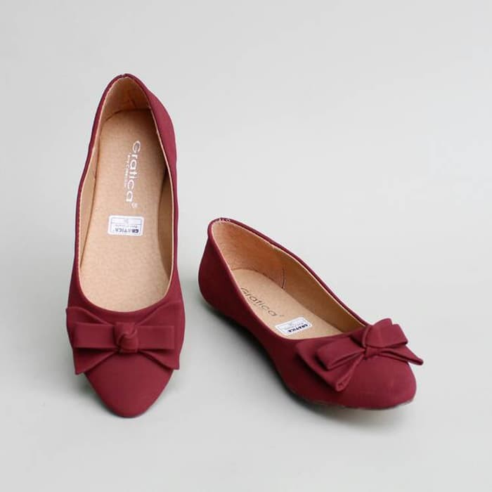 SEPATU FLAT SHOES FLATSHOES GRATICA KH28 PURPLE