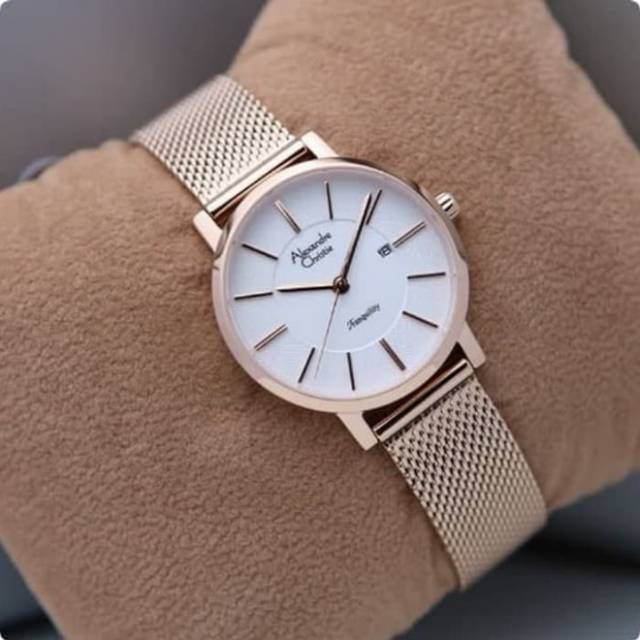 Jam Tangan Alexandre Christie AC8628 Rose Gold Original