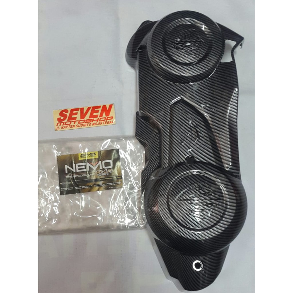 COVER CVT AEROX155 CARBON NEMO
