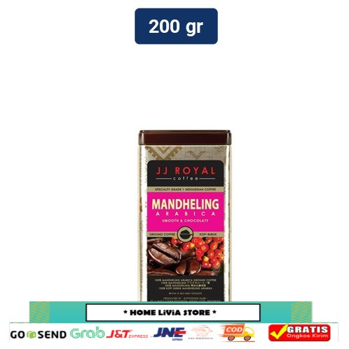 

JJ Royal Coffee Mandheling Arabica Ground Tin 200gr