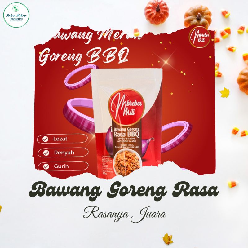 

Bawang Goreng Rasa Kemasan Pouch - Goreng Brebes Rasa BBQ - Bawang Goreng Brebes Rasa Pedas