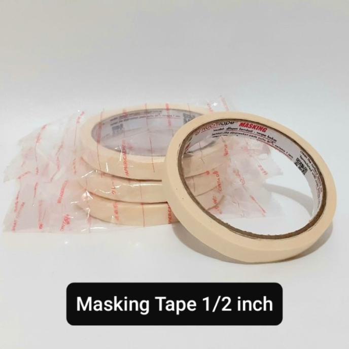 

Isolasi Kertas / Masking Tape Nachi 12 mm x 20 yard 1 DUS / 192 ROLL
