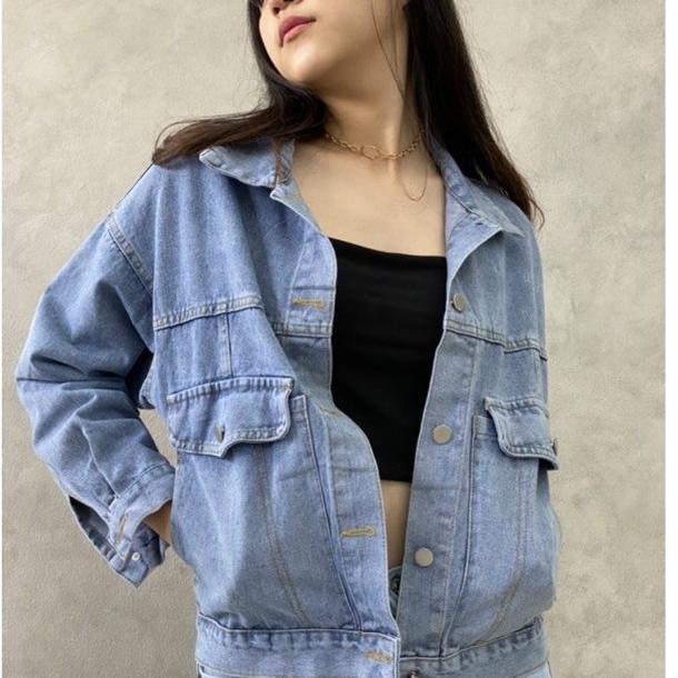 Jaket Jeans Kantong Samping Side Pocket AMR ORIGINAL Denim Outer 2113