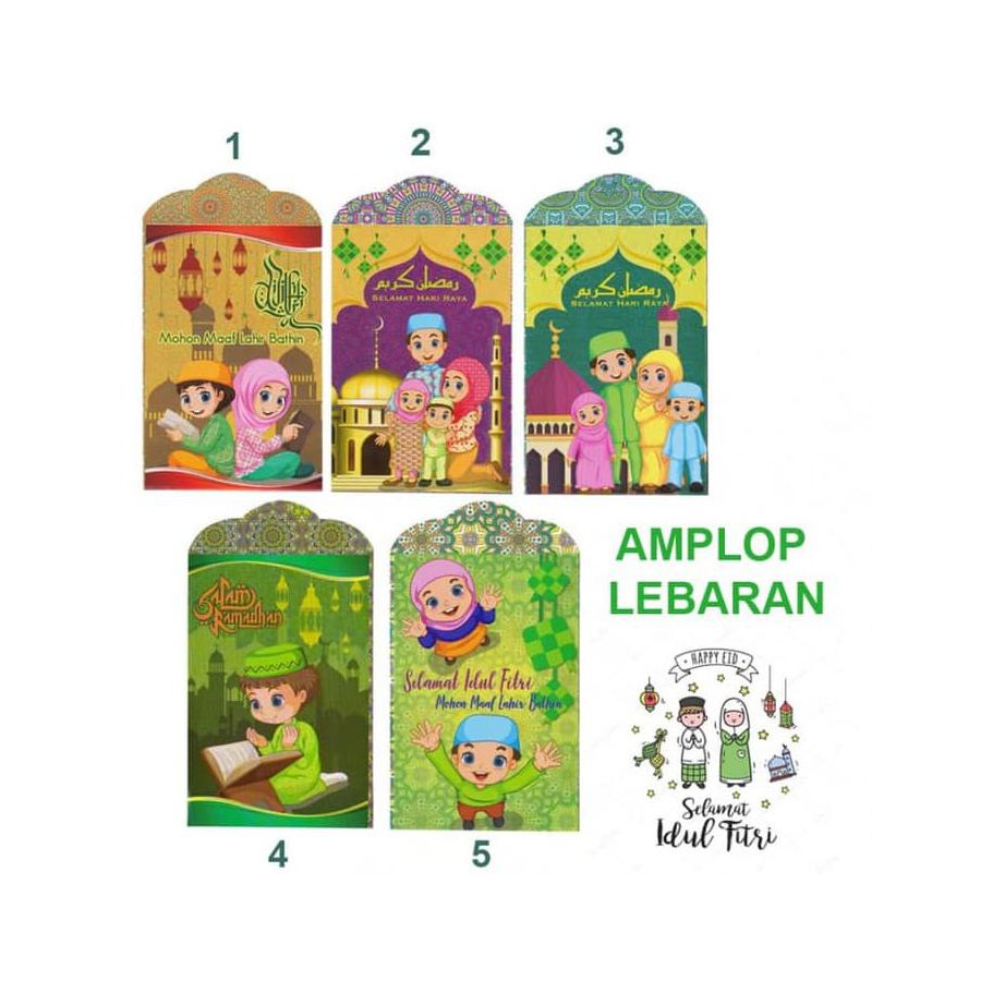 

Kualitas Terbaik Amplop Lebaran / Angpao Idul Fitri Sakinah Murah Isi 8 Pcs Medium 3408