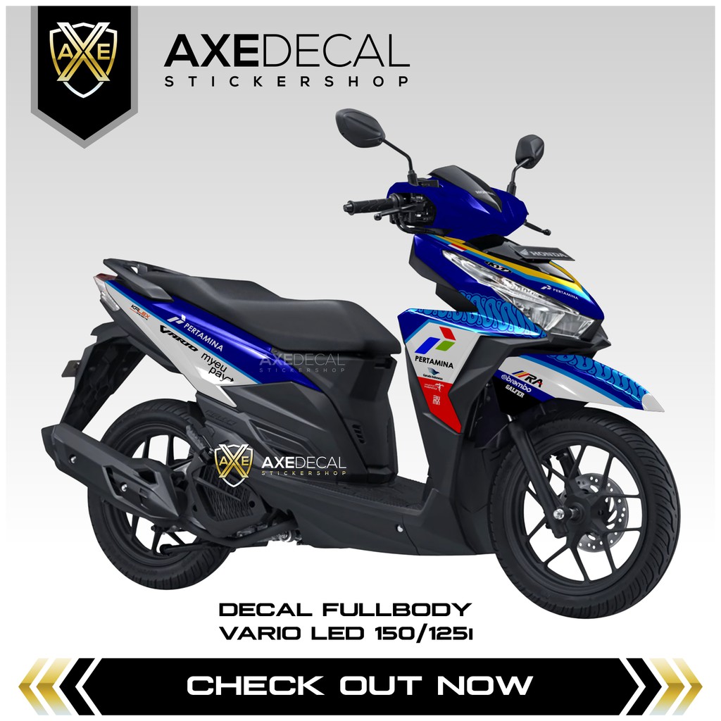 Decal Vario Led 150/125 Mandalika Pertamina / Stock Decal Honda Vario
