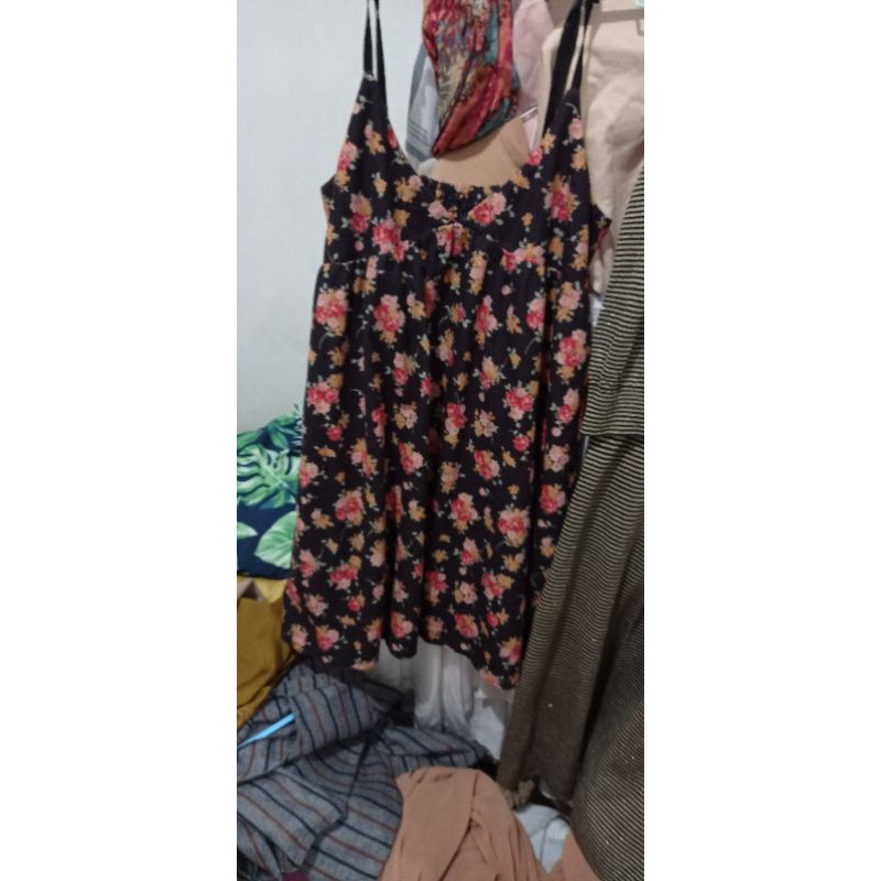Babydoll Mini dress bunga cantik