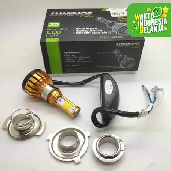 LAMPU LED MOTOR LUMINOS Z2 3 SISI 2 WARNA WHITE YELLOW
