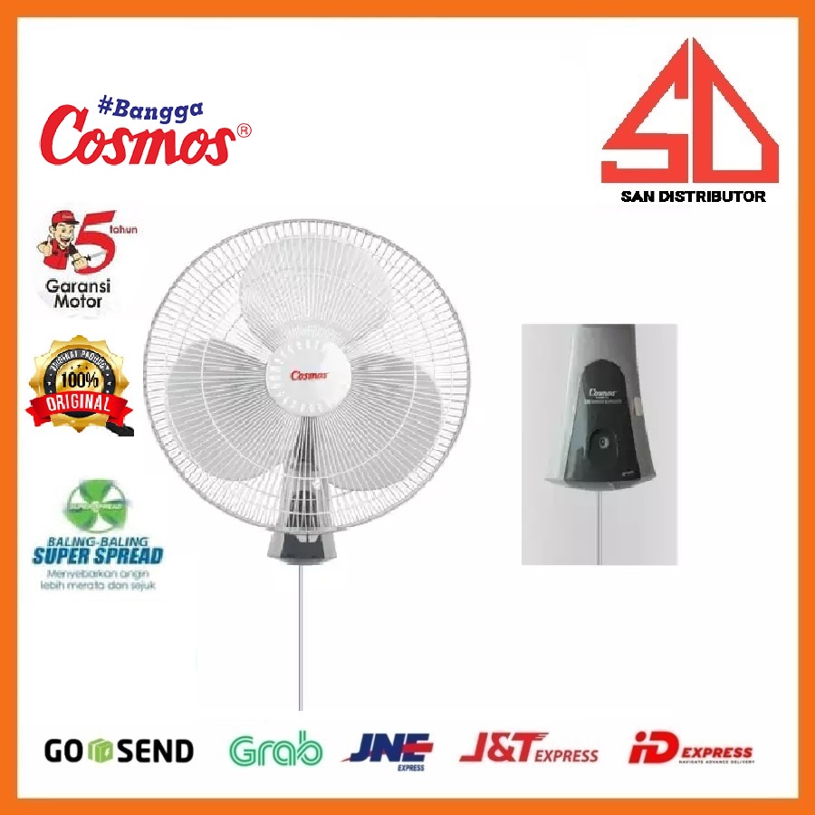 Cosmos wall fan 16 WFC kipas angin listrik dinding tembok ORI GARANSI 5 TAHUN