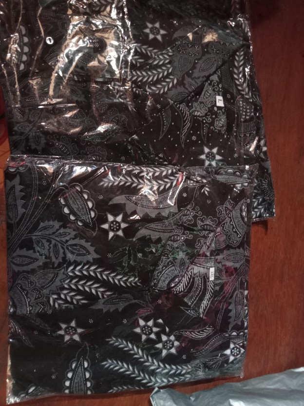 Batik Couple Keluarga Sania Ruffle Ori Ndoro Jowi Dnt Motif Manggar Abu