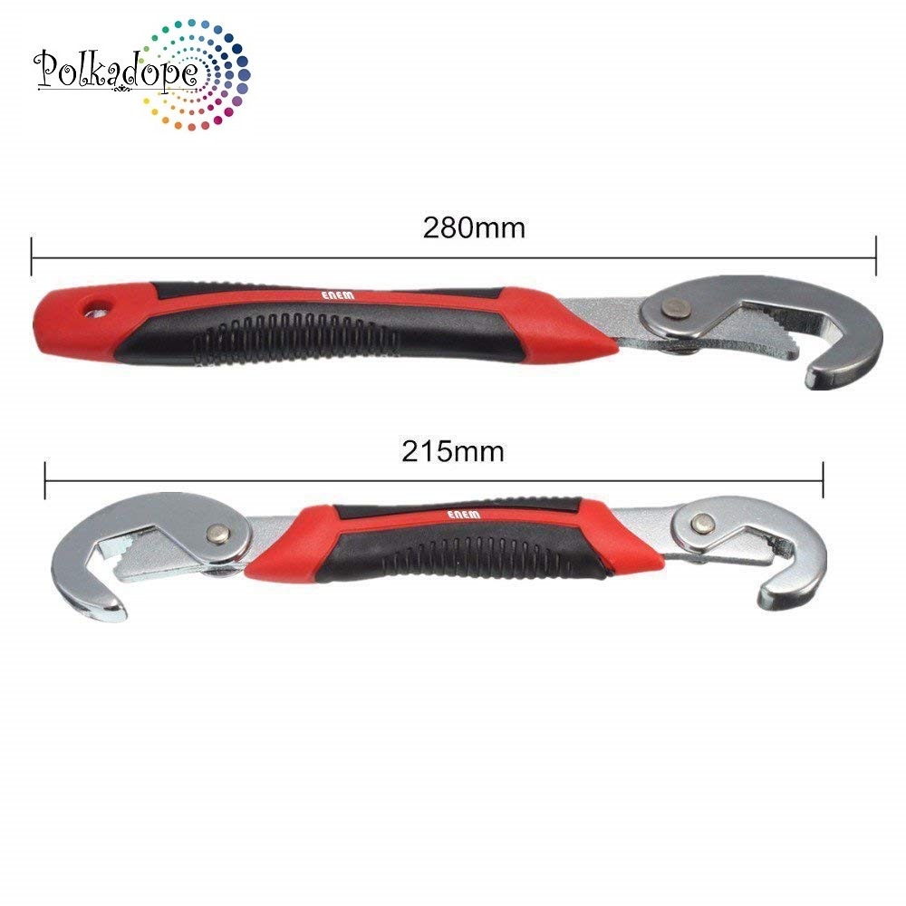 Polkadope Official - 2pcs SNAP N GRIP Kunci Inggris Serbaguna 2 Pas Universal Magic Wrench