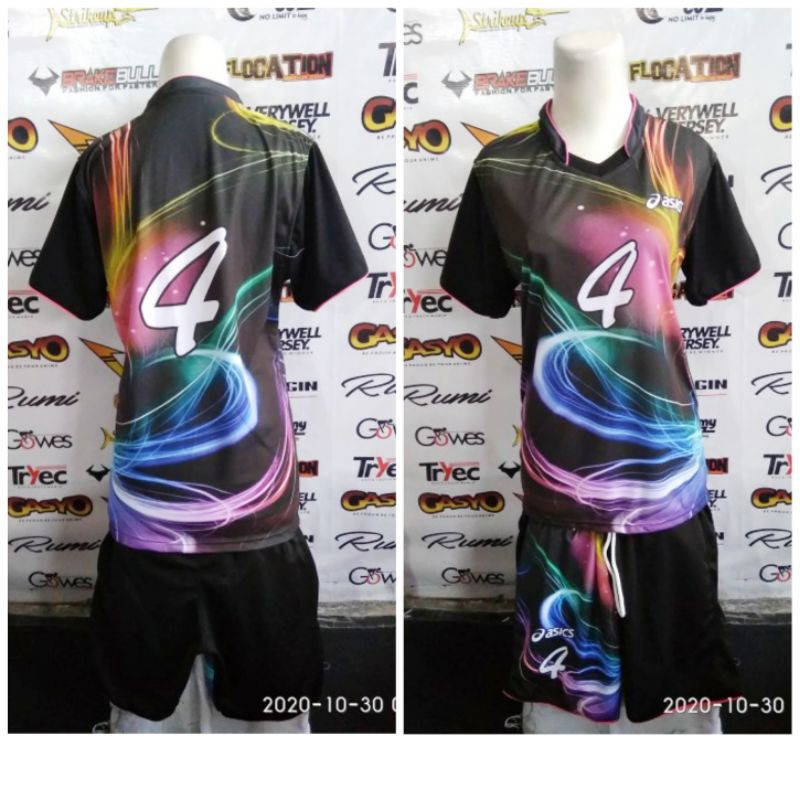 Kostum baju voly Asics cewek wanita original regarsport terbaru