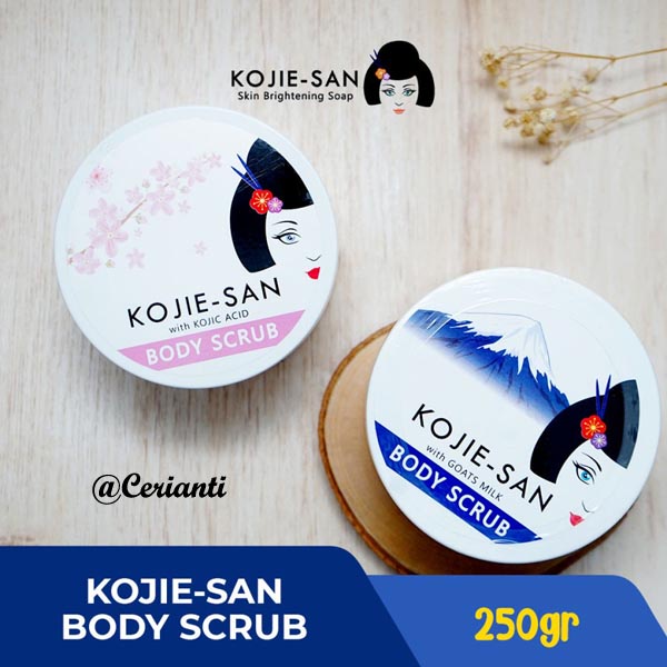 Kojie-San - Body Scrub Kojic 250gr | Scrub Body Badan | Kojic Acid Scrub | Scrub Pencerah_Cerianti