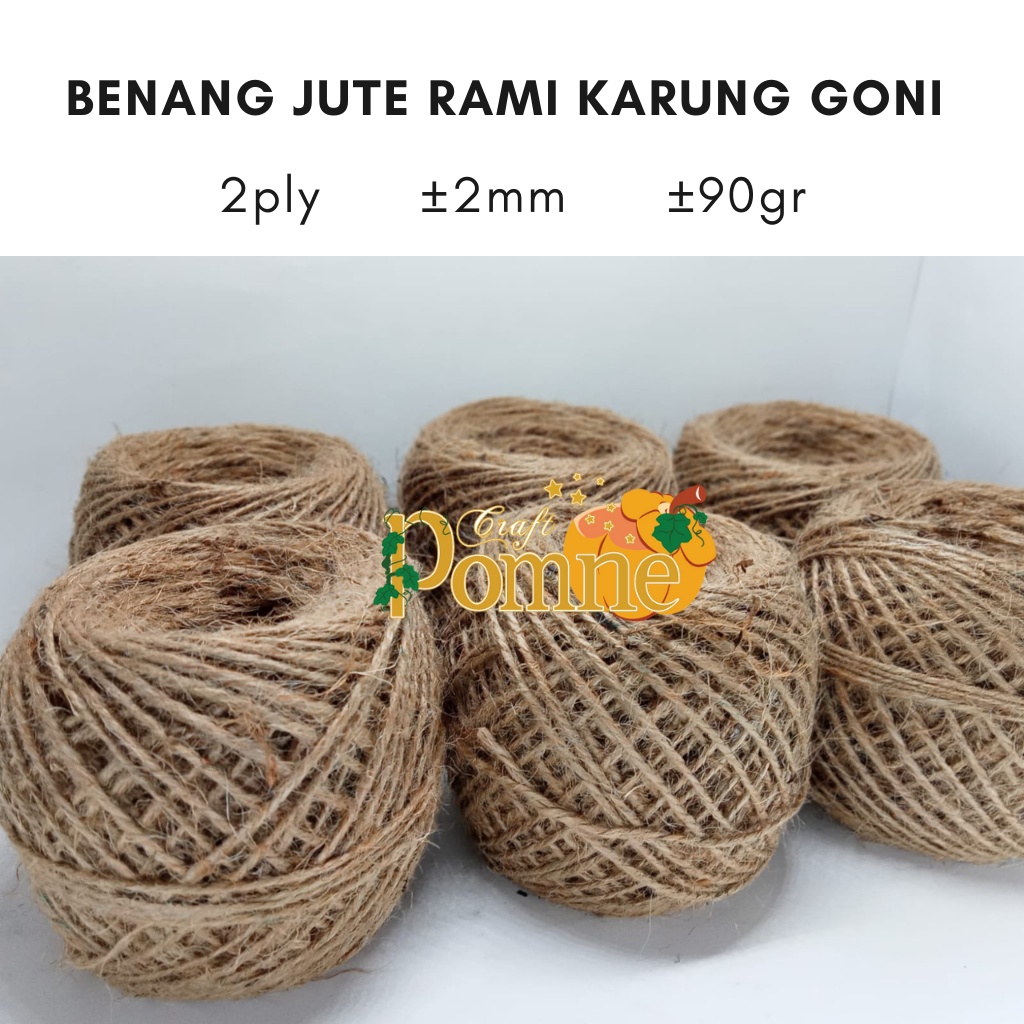 Benang Jute 2ply Tali Rami Tali Karung Tali Goni