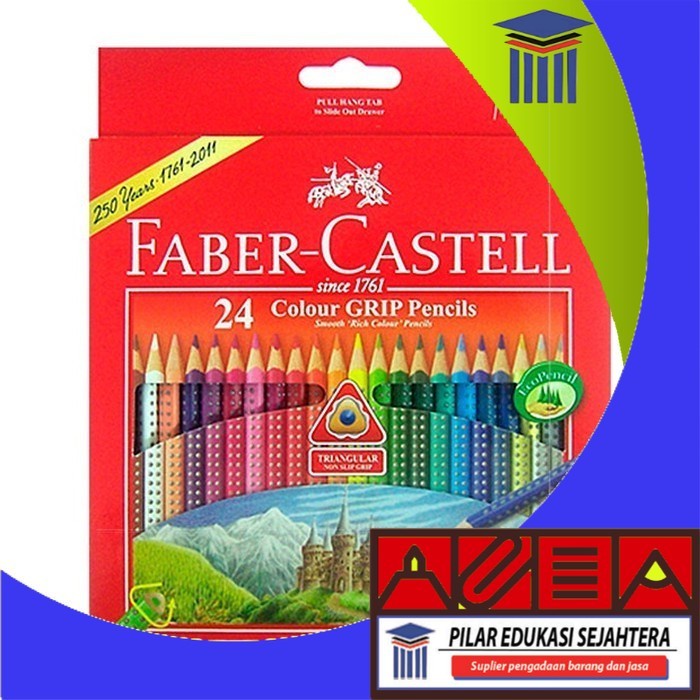 

COLOUR PENCIL / PENSIL WARNA FABER CASTELL 24 WARNA GRIP CLASSIC MURAH