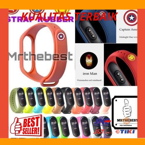 New STRAP AVENGER XIAOMI MI BAND 5 TALI RUBBER SILICONE JAM MIBAND 5 BAND5