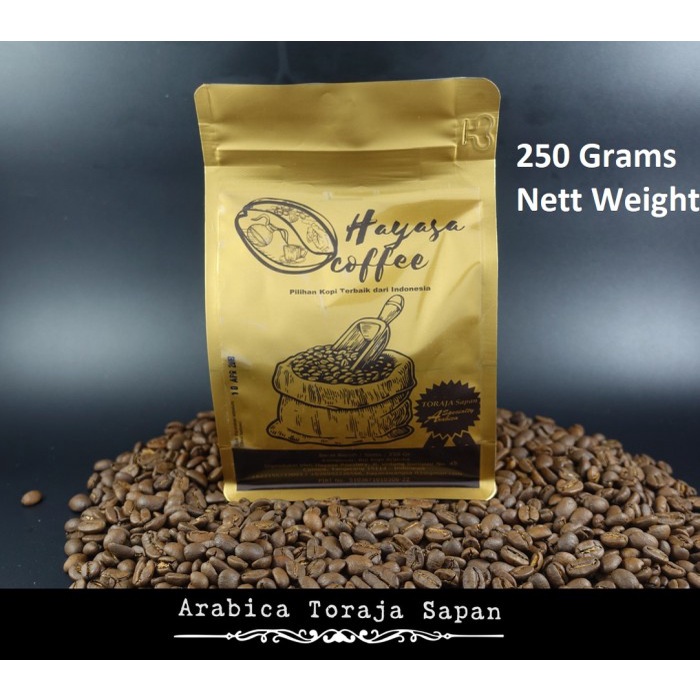 

gt201jyj Kopi Toraja Sapan Celebes Arabika 250Gr - Biji Ds20X11