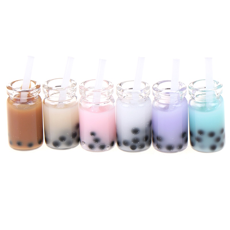 3pcs / set Miniatur milk tea Untuk Aksesoris Rumah Boneka 1: 12