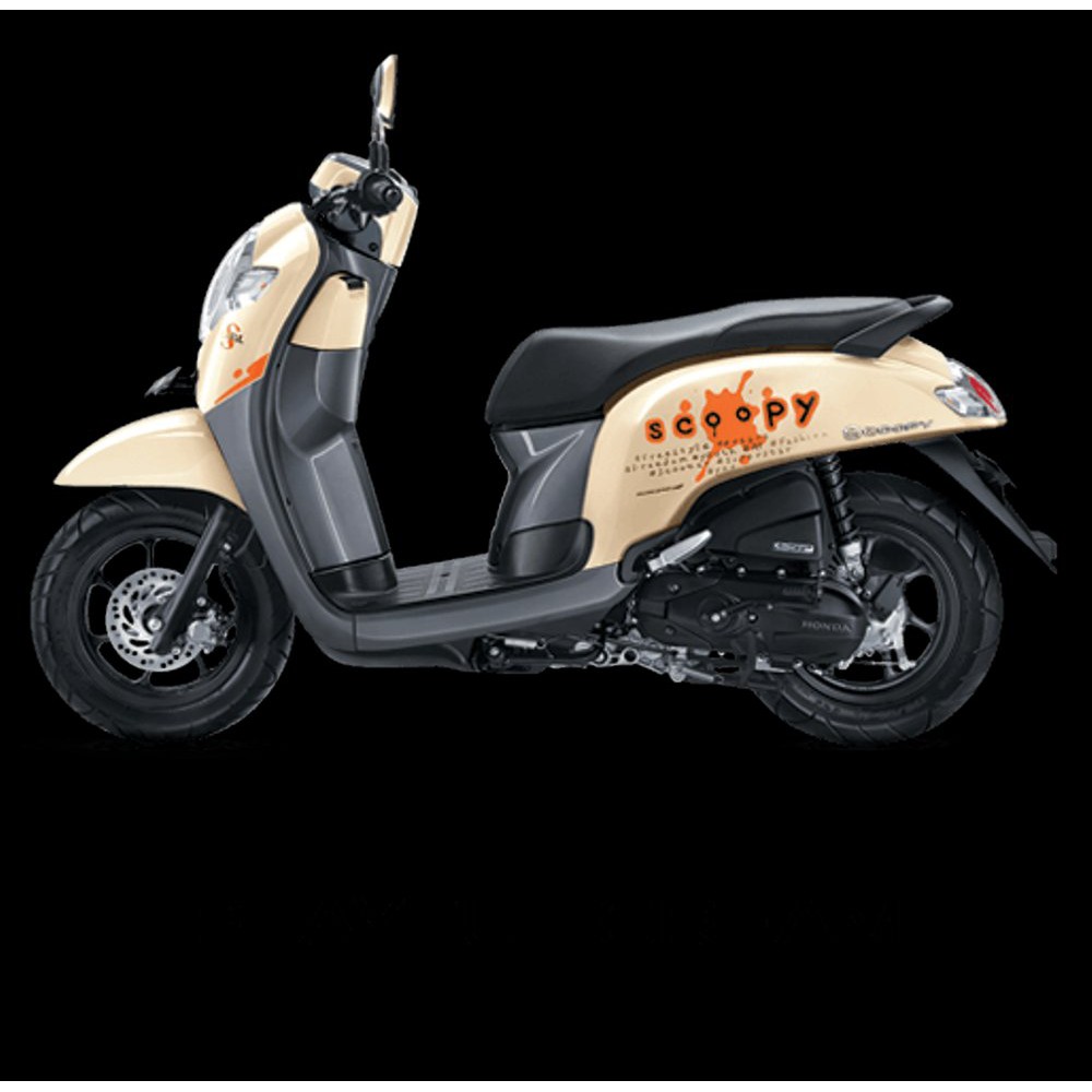 Variasi Stiker Scoopy Playfull 2017 Cream Orange Shopee Indonesia