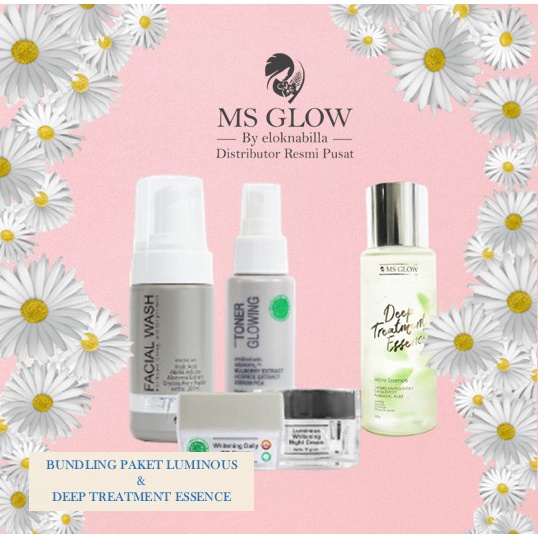 PAKET WAJAH LUMINOUS  & DEEP TREATMENT ESSENCE MS GLOW