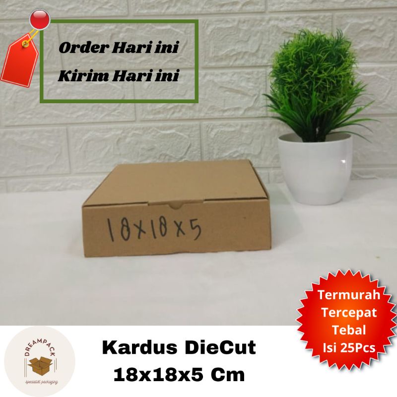

KARDUS BOX/KARDUS PACKING/DUS BOX/DIE CUT 18X18X5 CM