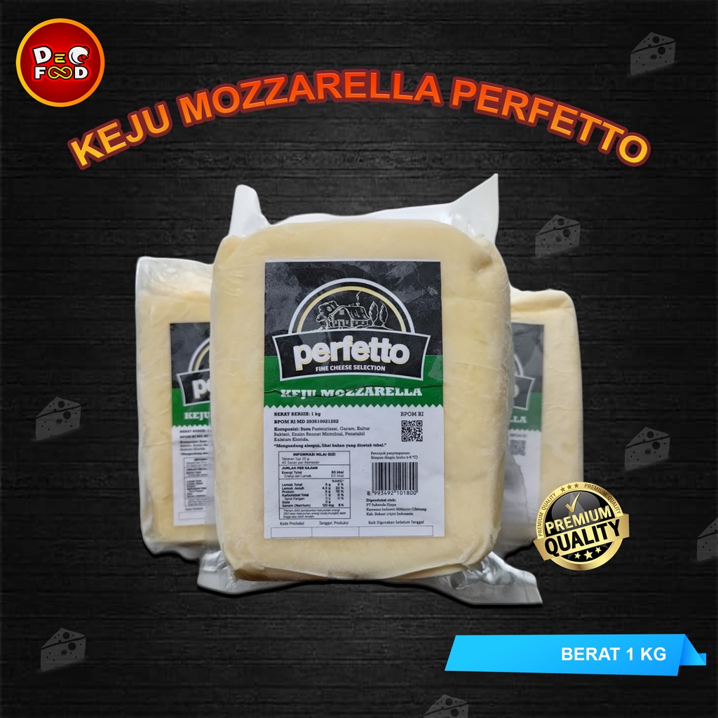 

Keju Mozzarella Perfetto 1kg